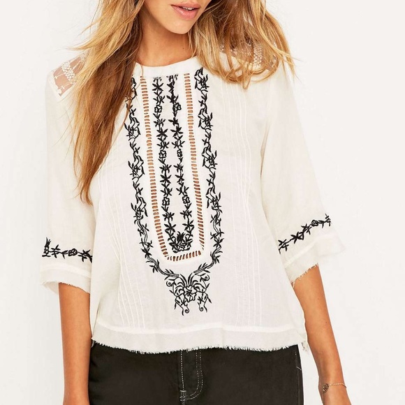 Urban Outfitters Tops - Urban Outfitters NWT Embroidered Blouse